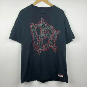 WWE Wear Distressed Black Graphic Tee - DA Logo